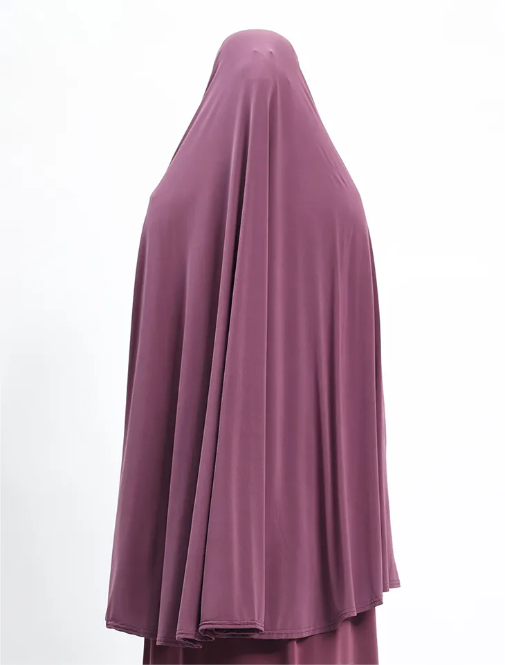 Mauve Plain Jersey Burkah